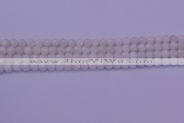 CMS641 15.5 inches 6mm round white moonstone beads wholesale