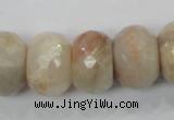 CMS69 15.5 inches 13*20mm faceted rondelle moonstone gemstone beads