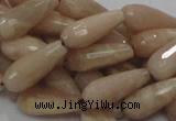 CMS73 15.5 inches 6*16mm faceted teardrop moonstone gemstone beads
