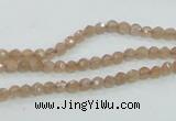 CMS81 15.5 inches 4mm faceted round moonstone gemstone beads