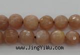 CMS941 15.5 inches 6mm faceted round A grade moonstone gemstone beads