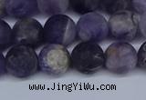 CNA1062 15.5 inches 8mm round matte dogtooth amethyst beads