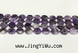CNA1120 15.5 inches 14mm flat round dogtooth amethyst beads