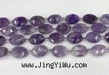 CNA1201 15.5 inches 15*20mm faceted oval amethyst beads