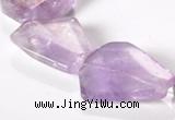 CNA16 15*27mm freeform A- grade natural amethyst beads Wholesale