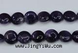 CNA267 15.5 inches 10mm flat round natural amethyst beads wholesale
