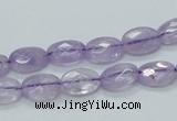 CNA328 15.5 inches 8*12mm faceted oval natural lavender amethyst beads
