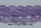 CNA416 15.5 inches 8*12mm teardrop natural lavender amethyst beads