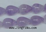 CNA418 15.5 inches 12*16mm teardrop natural lavender amethyst beads