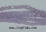 CNA420 15.5 inches 4mm faceted round natural lavender amethyst beads