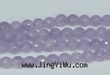 CNA421 15.5 inches 6mm faceted round natural lavender amethyst beads