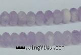 CNA428 6*10mm faceted rondelle natural lavender amethyst beads