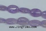 CNA444 15.5 inches 10*14mm oval natural lavender amethyst beads