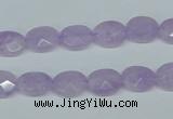 CNA453 15.5 inches 8*12mm faceted oval natural lavender amethyst beads