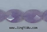 CNA457 15.5 inches 16*22mm faceted oval natural lavender amethyst beads