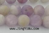 CNA673 15.5 inches 10mm round matte lavender amethyst beads