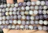 CNA687 15.5 inches 8mm faceted round lavender amethyst beads