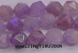 CNA693 15.5 inches 10mm faceted nuggets lavender amethyst beads
