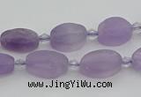 CNA721 15.5 inches 8*12mm oval amethyst gemstone beads wholesale