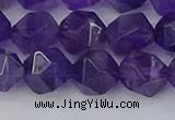 CNA760 15.5 inches 12mm faceted nuggets amethyst beads wholesale