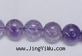 CNA803 15.5 inches 10mm round natural light amethyst beads
