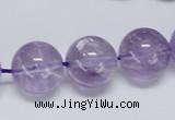 CNA807 15.5 inches 18mm round natural light amethyst beads