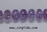 CNA810 15.5 inches 8*12mm rondelle natural light amethyst beads