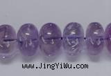 CNA812 15.5 inches 10*16mm rondelle natural light amethyst beads