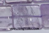 CNA849 15.5 inches 40mm square natural light amethyst beads