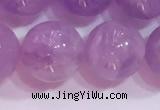 CNA956 15.5 inches 12mm round natural lavender amethyst beads
