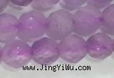 CNA962 15.5 inches 4mm faceted round natural lavender amethyst beads