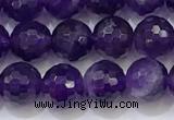 CNA991 15.5 inches 6mmm faceted round amethyst beads wholesale