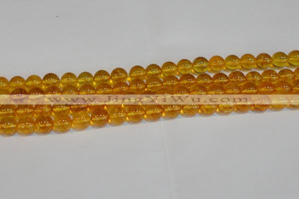 CNC402 15.5 inches 8mm round dyed natural white crystal beads