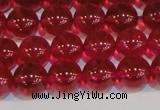 CNC412 15.5 inches 8mm round dyed natural white crystal beads