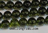CNC431 15.5 inches 6mm round dyed natural white crystal beads