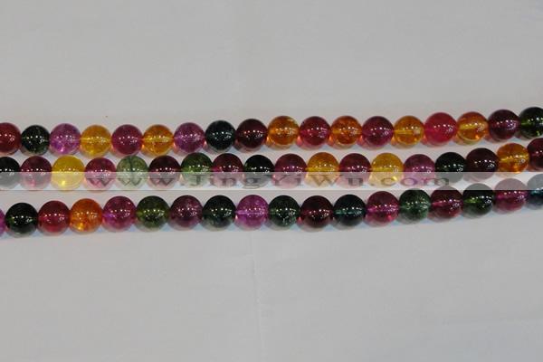 CNC453 15.5 inches 10mm round dyed natural white crystal beads