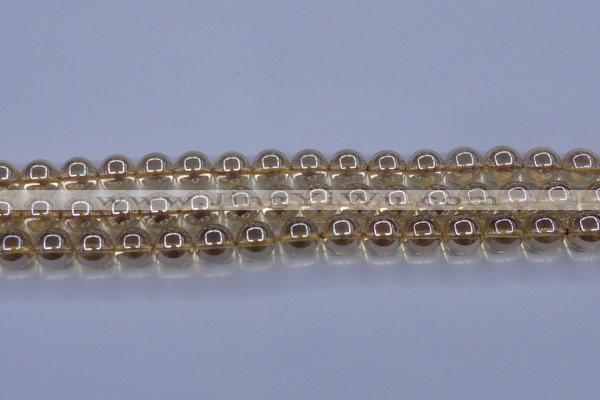 CNC504 15.5 inches 12mm round dyed natural white crystal beads