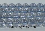 CNC508 15.5 inches 4mm round dyed natural white crystal beads