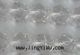CNC89 15.5 inches 8mm faceted round natural white crystal beads