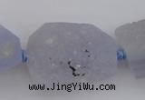 CNG1018 15.5 inches 18*25mm - 25*35mm nuggets blue chalcedony beads