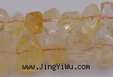 CNG1020 15.5 inches 8*12mm - 12*16mm faceted nuggets citrine beads