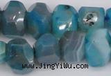 CNG1078 15.5 inches 10*14mm - 15*20mm faceted nuggets agate beads