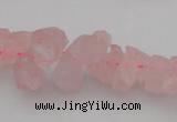 CNG1119 15.5 inches 8*12mm - 13*18mm nuggets rose quartz beads