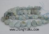 CNG1125 15.5 inches 12*16mm - 20*25mm nuggets aquamarine beads