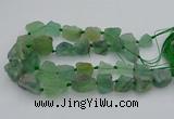 CNG1165 15.5 inches 15*25mm - 25*30mm nuggets green fluorite beads