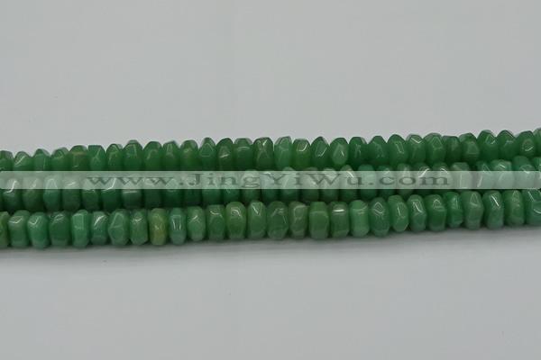 CNG1184 15.5 inches 6*14mm - 8*14mm nuggets green aventurine beads
