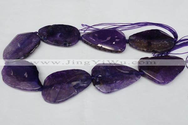 CNG1210 15.5 inches 30*45mm - 35*50mm freeform agate beads