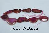 CNG1231 15.5 inches 25*35mm - 35*45mm freeform agate beads