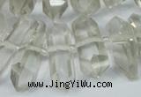 CNG1315 10*25mm – 12*35mm faceted nuggets smoky quartz beads