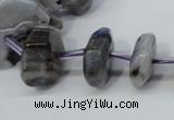 CNG1375 15.5 inches 8*14mm - 10*30mm faceted nuggets agate beads